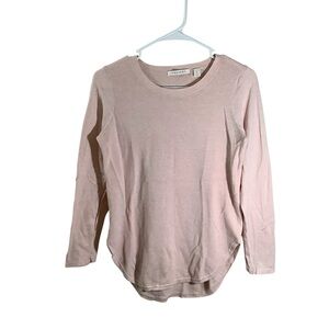 Trenery Cotton Long Sleeve Crew Top